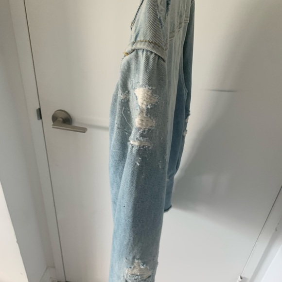 Ripped Denim Jacket - Picture 4 of 6